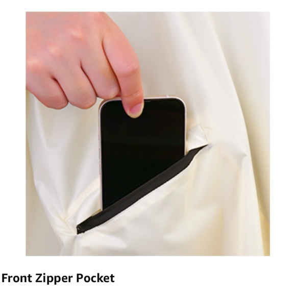 AMAZON Unisex Oversized Big Lightweight Foldable Yellow Waterproof Raincoat Zip - Picture 14 of 15